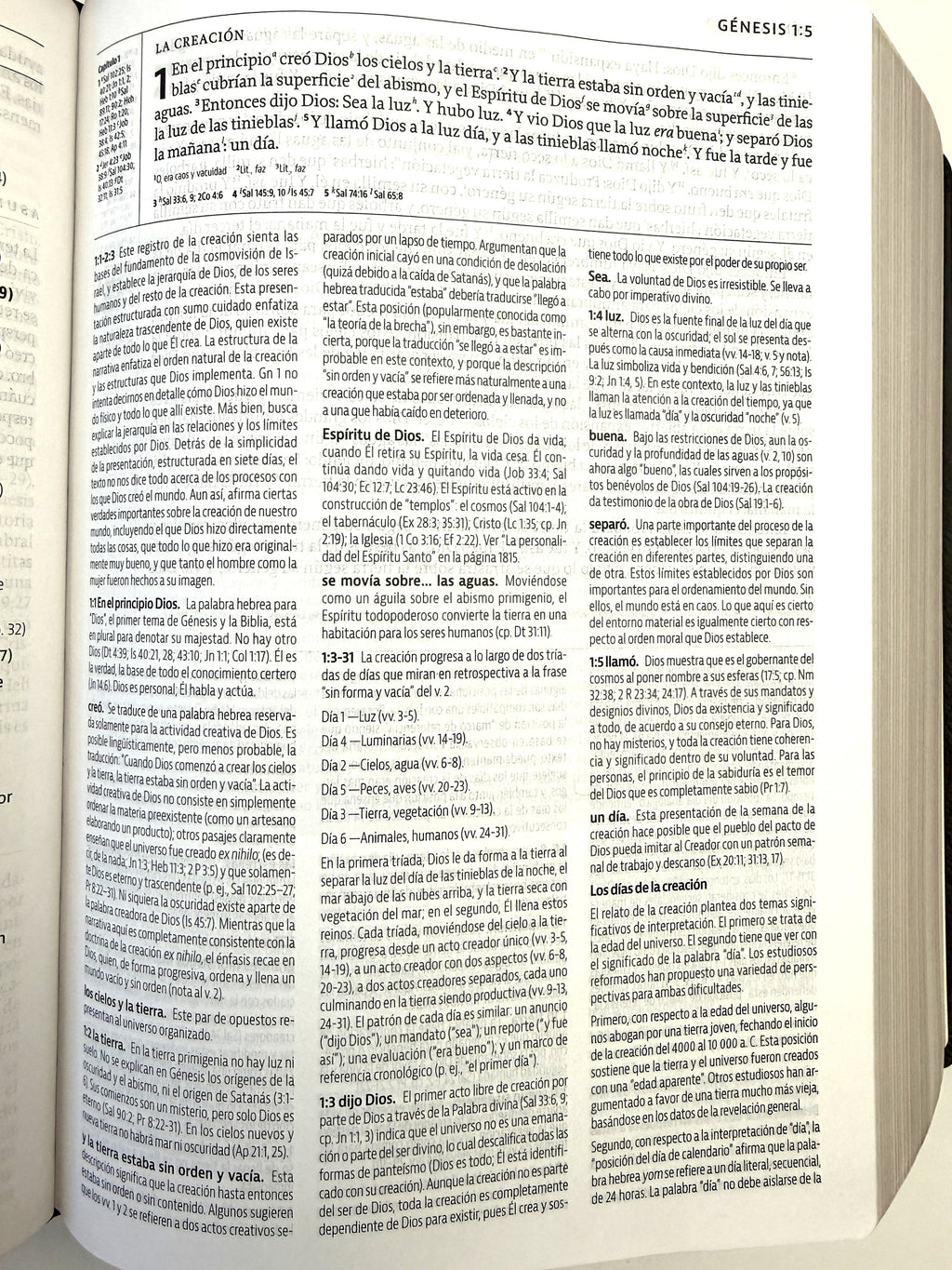 Biblia de Estudio de la Reforma LBLA piel genuina negro con estuche