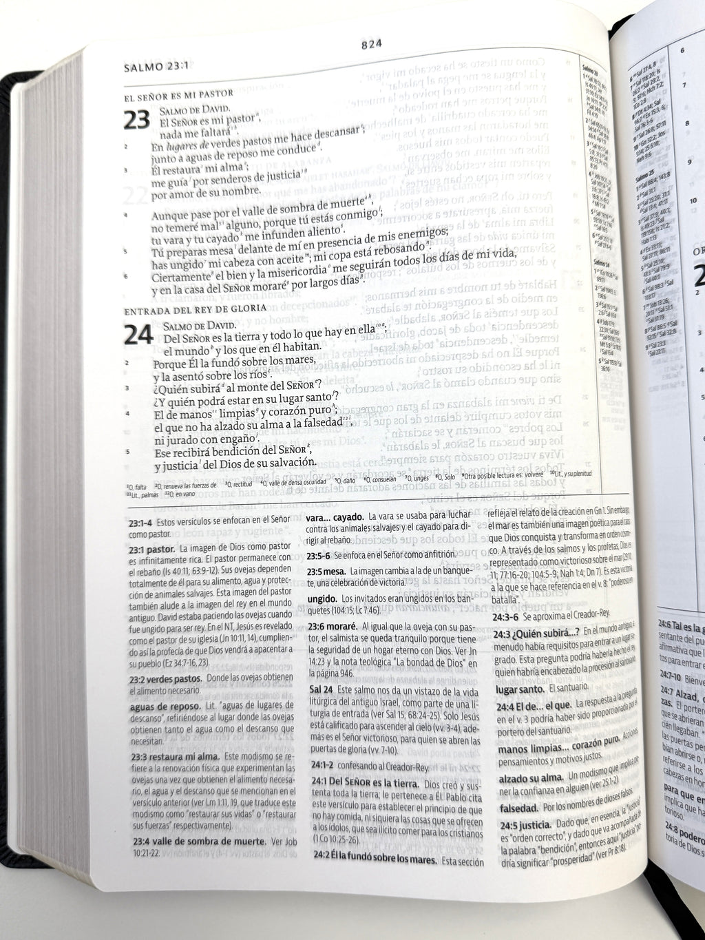 Biblia de Estudio de la Reforma LBLA piel genuina negro con estuche