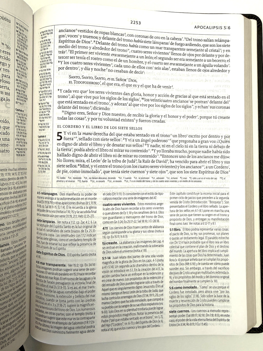Biblia de Estudio de la Reforma LBLA piel genuina negro con estuche
