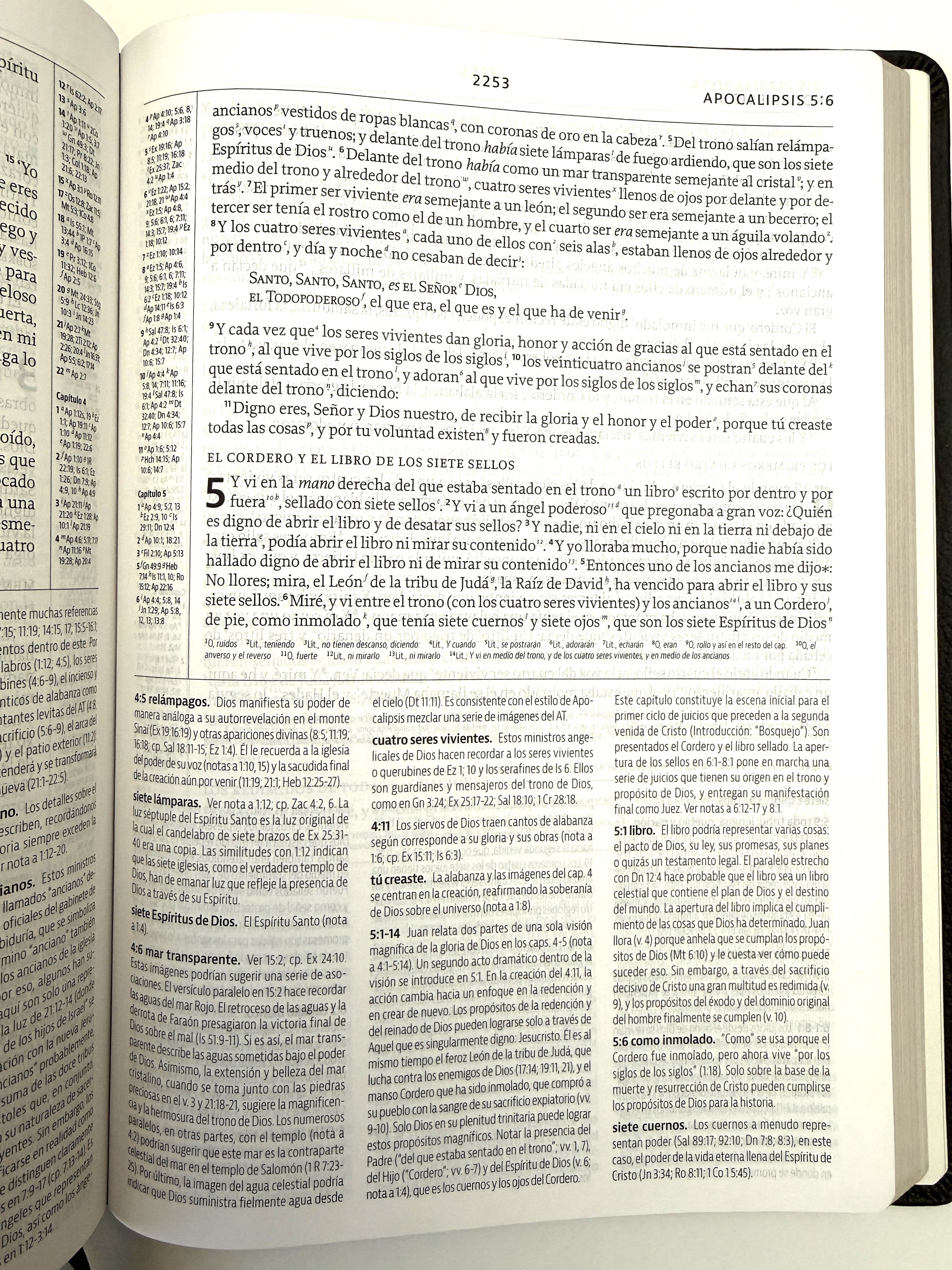 Biblia de Estudio de la Reforma LBLA piel genuina negro con estuche