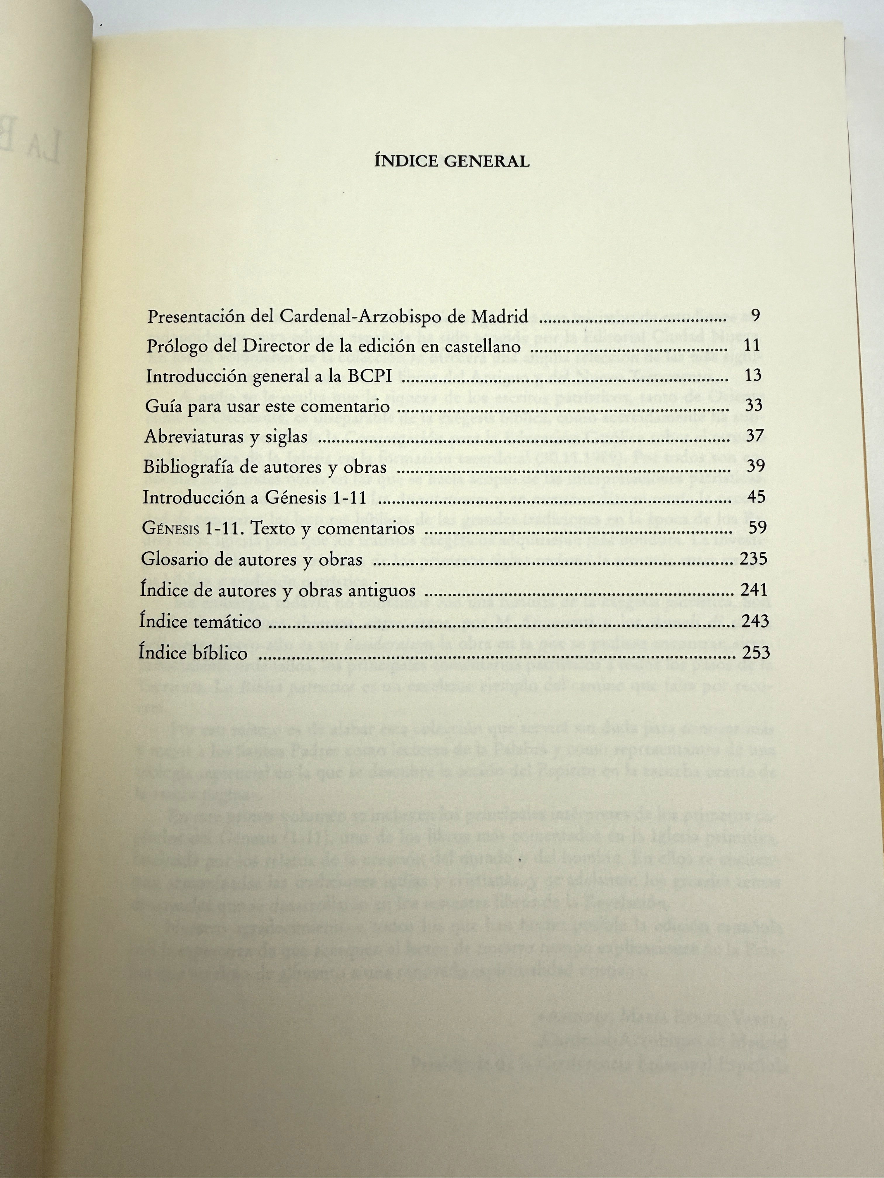 Génesis 1-11: 1 AT (La Biblia Comentada por los Padres de la Iglesia)