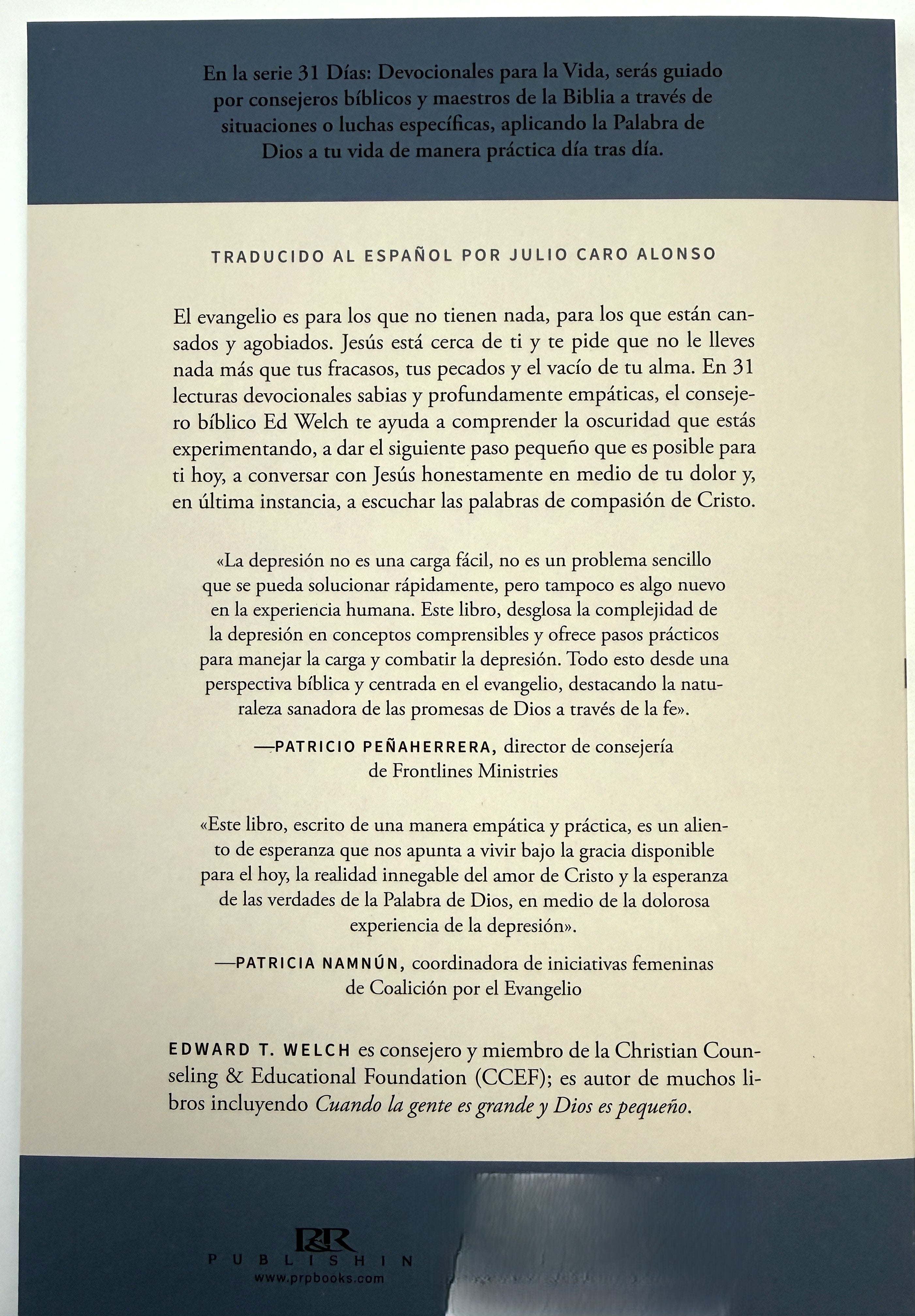 La Depresión: Encuentra a Cristo En Las Tinieblas (31 Días: Devocionales Para la Vida)