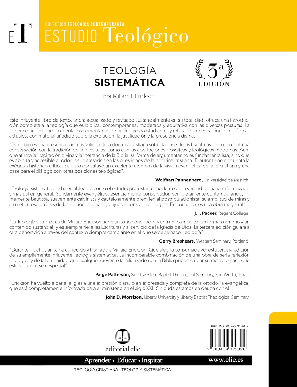 Teología sistemática (Colección Teológica Contemporánea, 28)