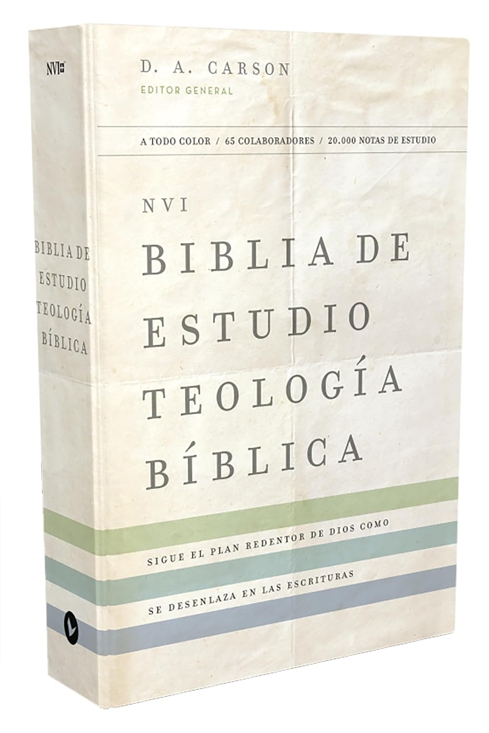 Biblia de estudio Teología Bíblica NVI piel marrón con índice