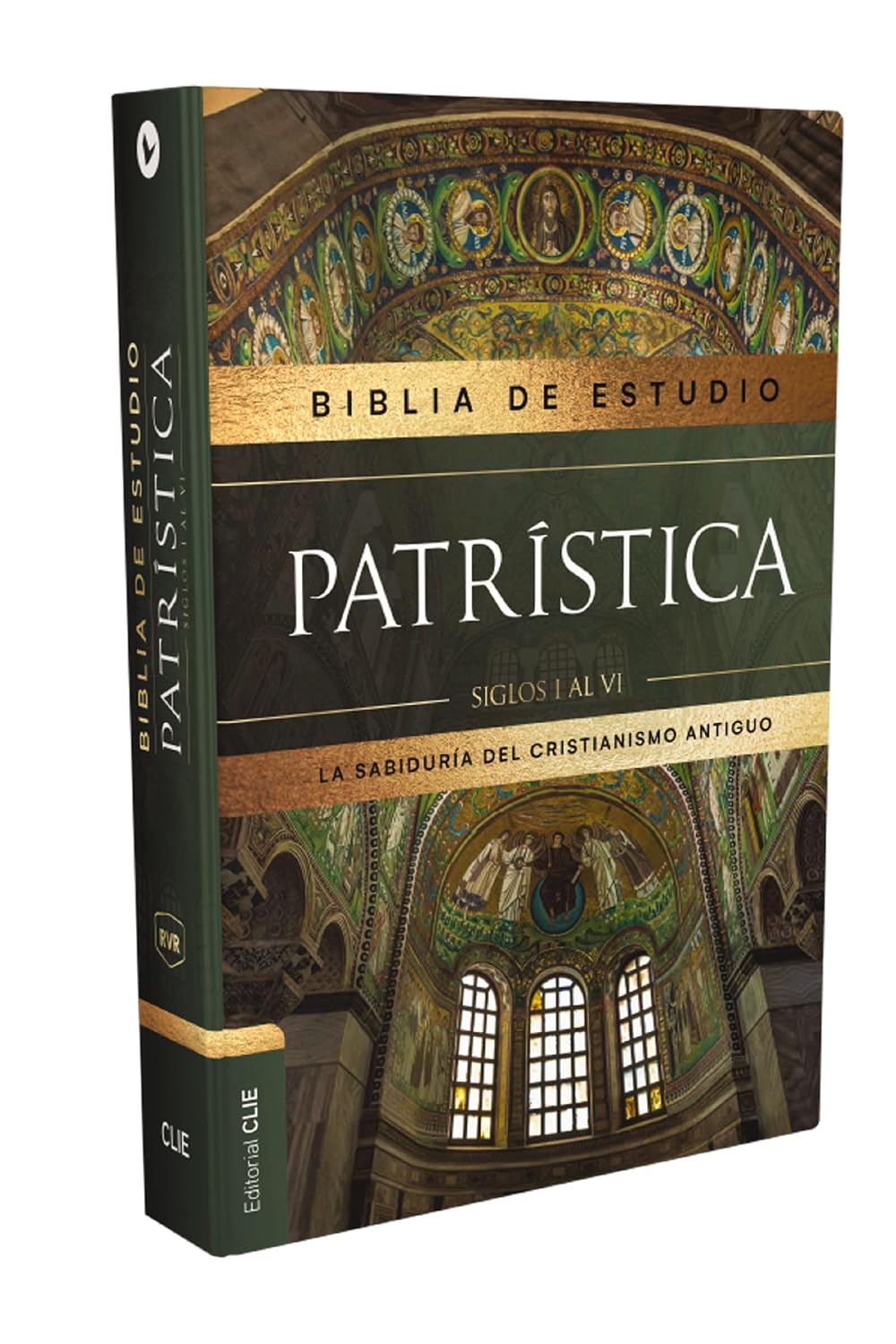 Biblia RVR de Estudio Patrística Café Símil Piel