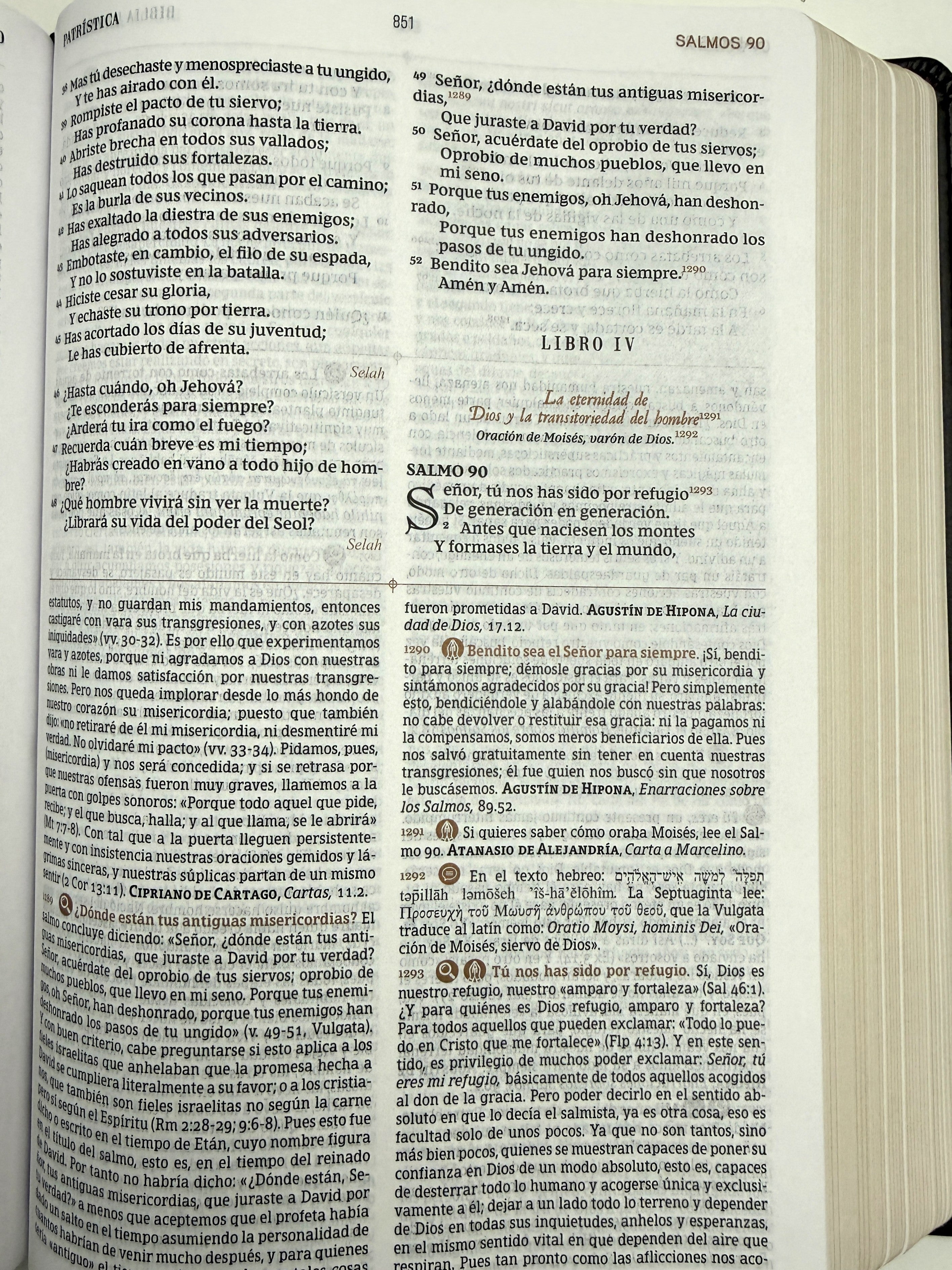 Biblia RVR de Estudio Patrística Café Símil Piel