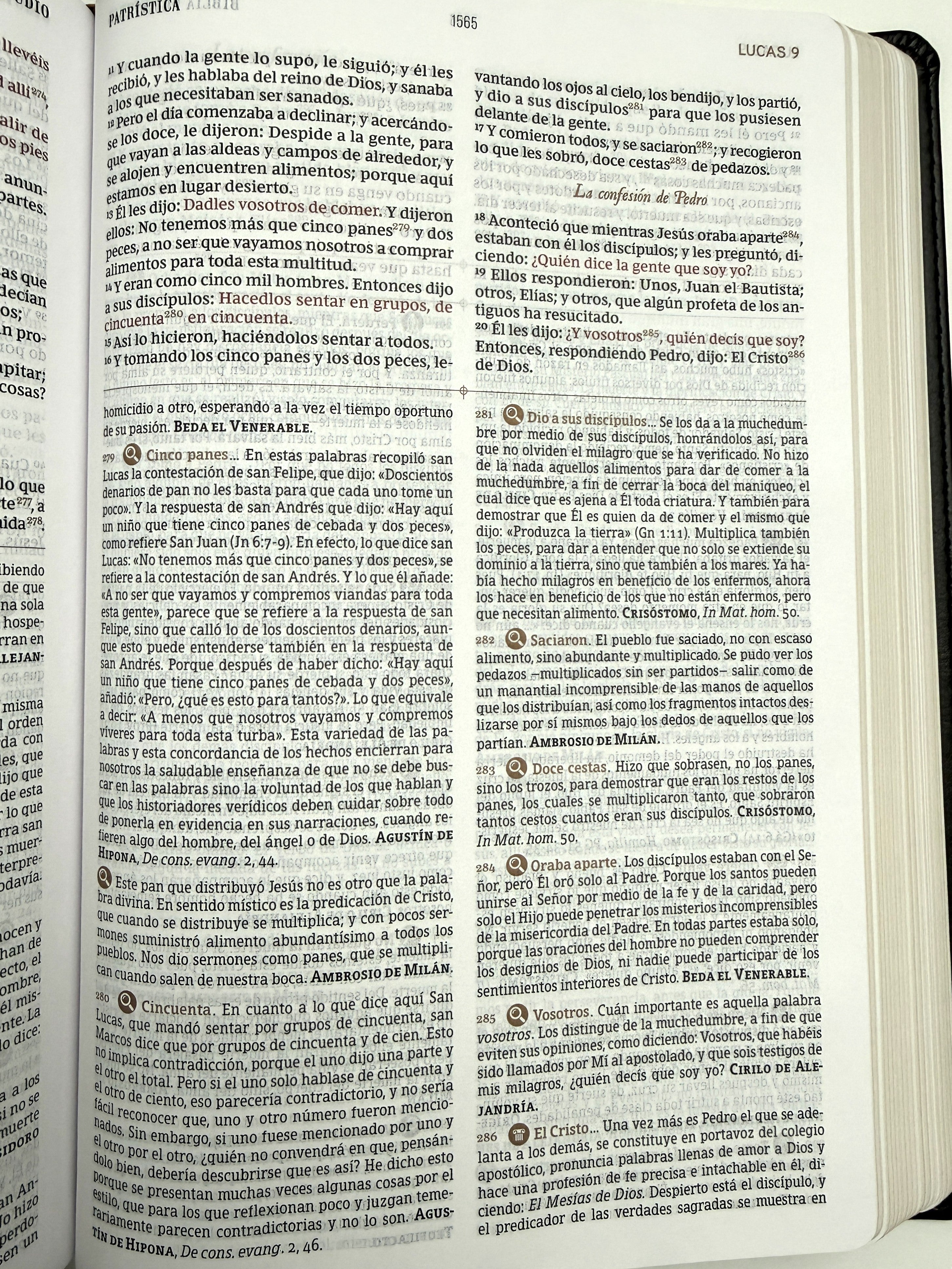 Biblia RVR de Estudio Patrística Café Símil Piel