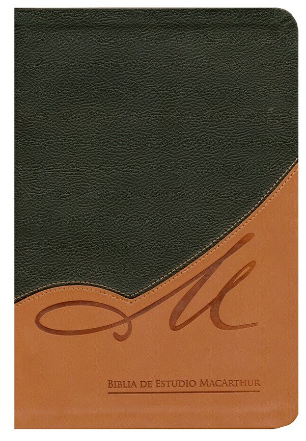 Biblia RVR 1960 de Estudio MacArthur Piel con Índice