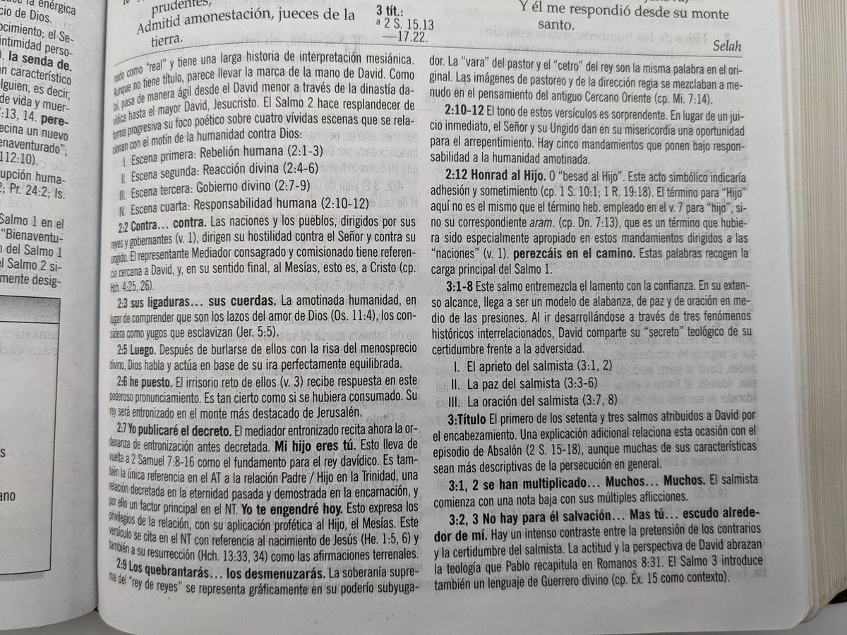 Biblia RVR 1960 de Estudio MacArthur Piel con Índice