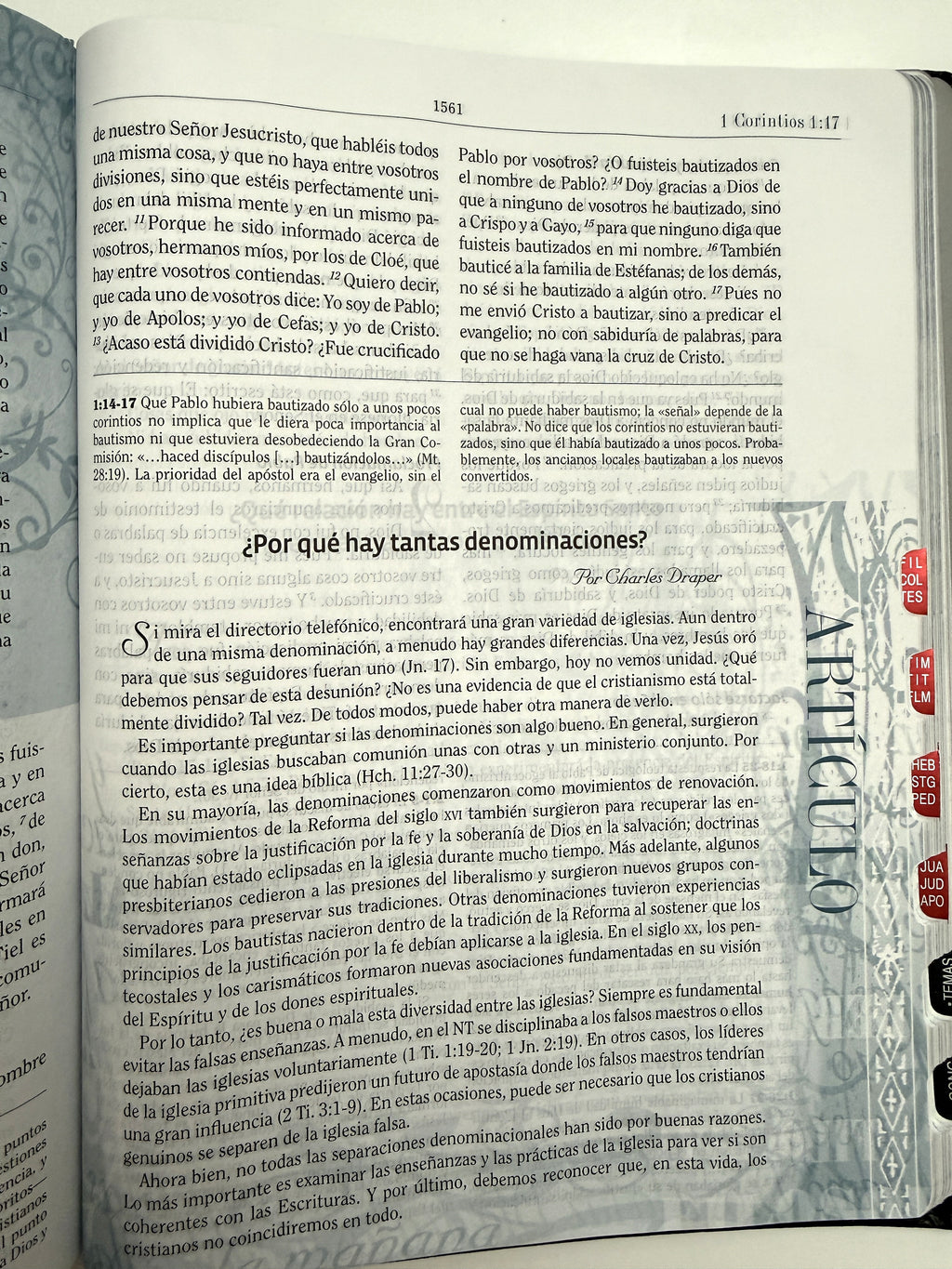 Biblia RVR 1960 de Estudio de Apologética Negro Tapa Dura