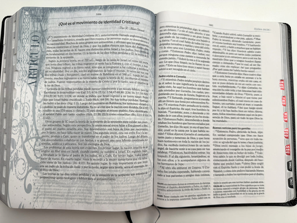 Biblia RVR 1960 de Estudio de Apologética Negro Tapa Dura