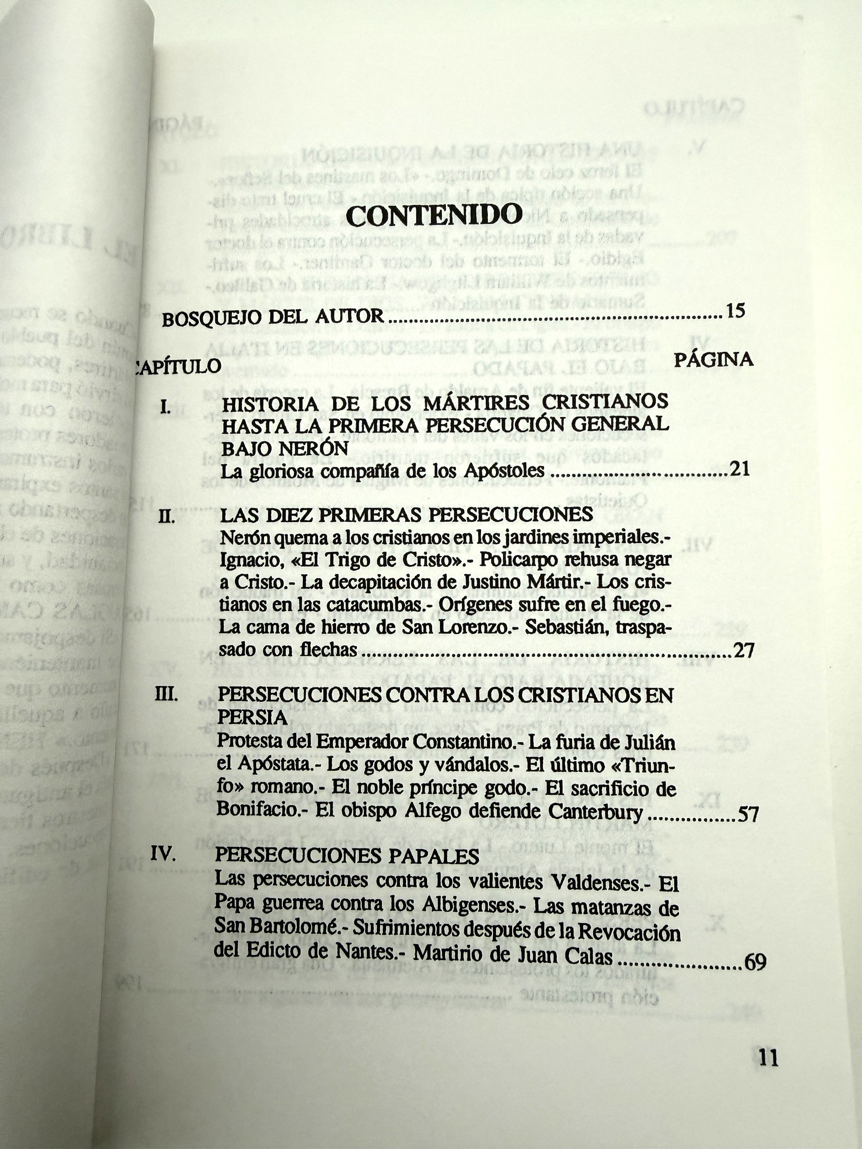 EL LIBRO DE LOS MARTIRES